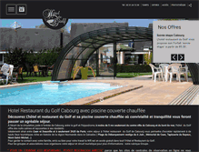 Tablet Screenshot of hotel-du-golf-cabourg.com